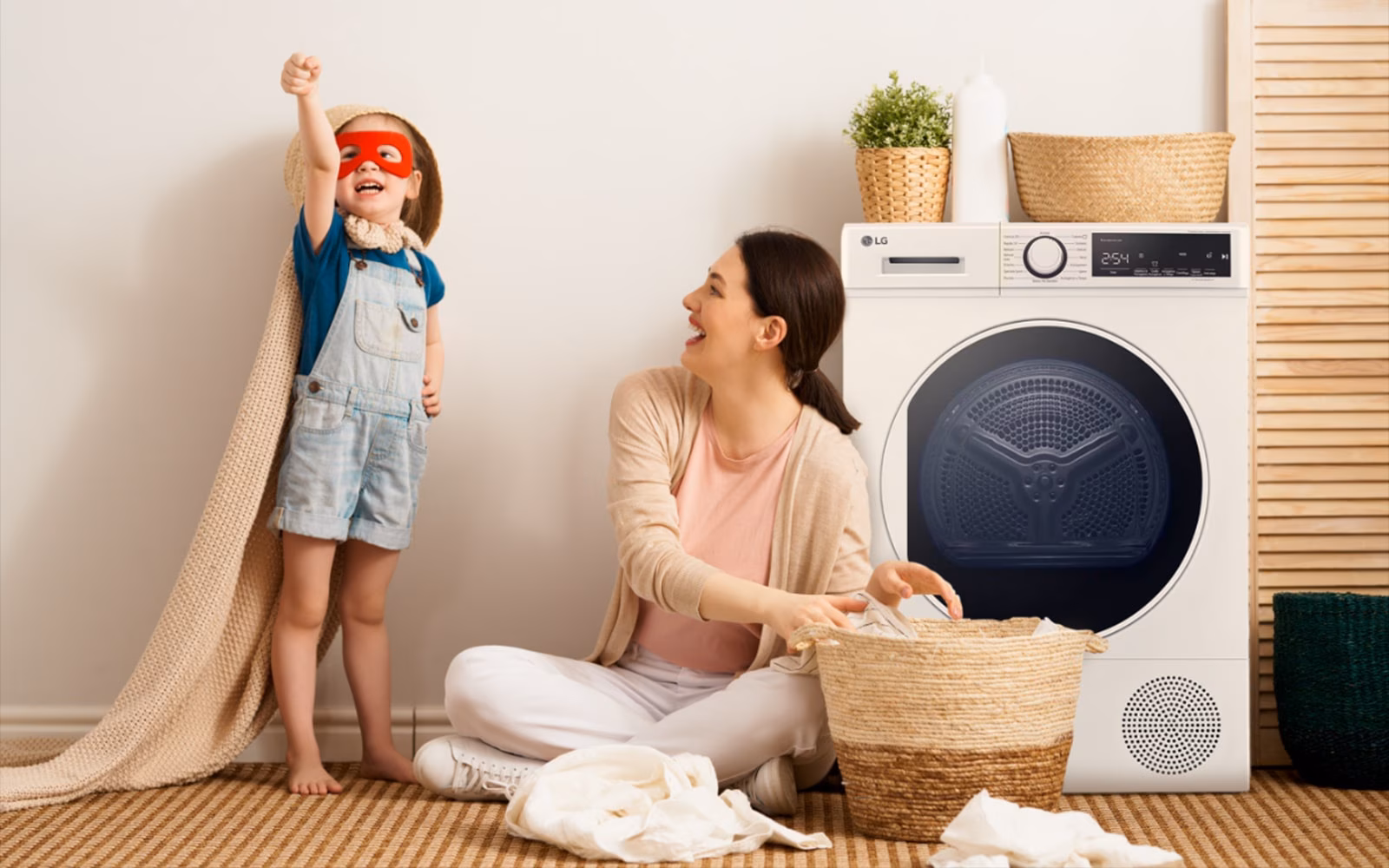 lg experience helpful hints heat pump tumble dryer guide desktop kid super hero