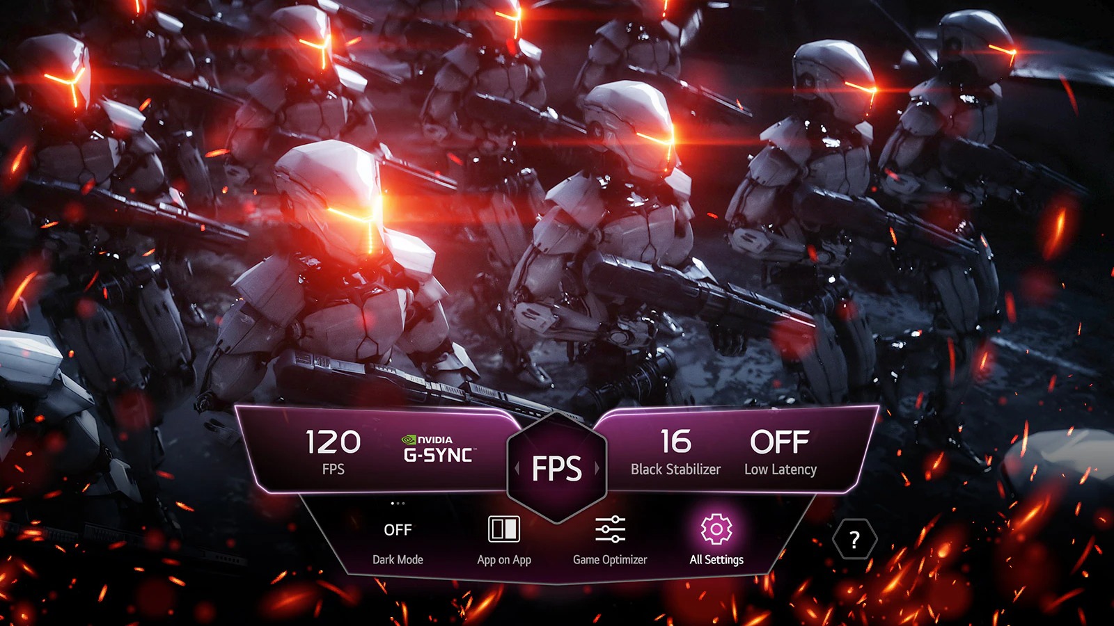 tv qned game 10 dashboard desktop